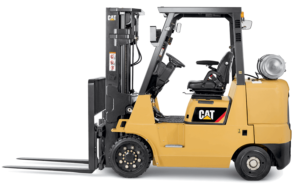 Cat cushion tire IC forklift side view
